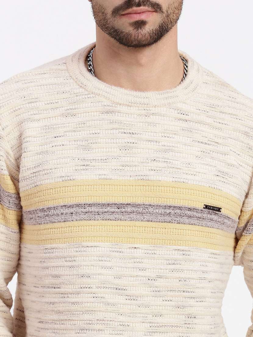 men round neck long sleeve pullover - 21550285 -  Standard Image - 5