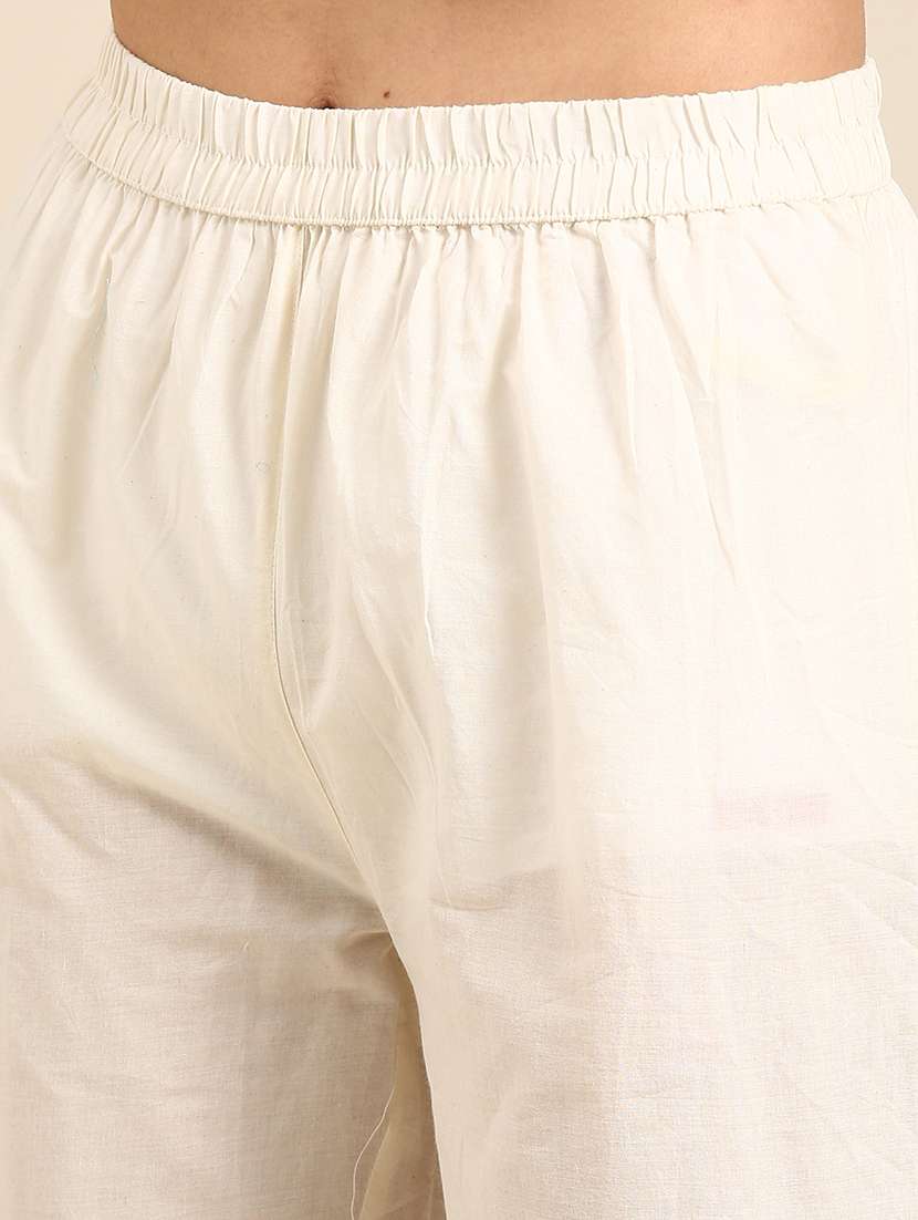 women printed rie-up neck kurta pant set - 21550289 -  Standard Image - 5