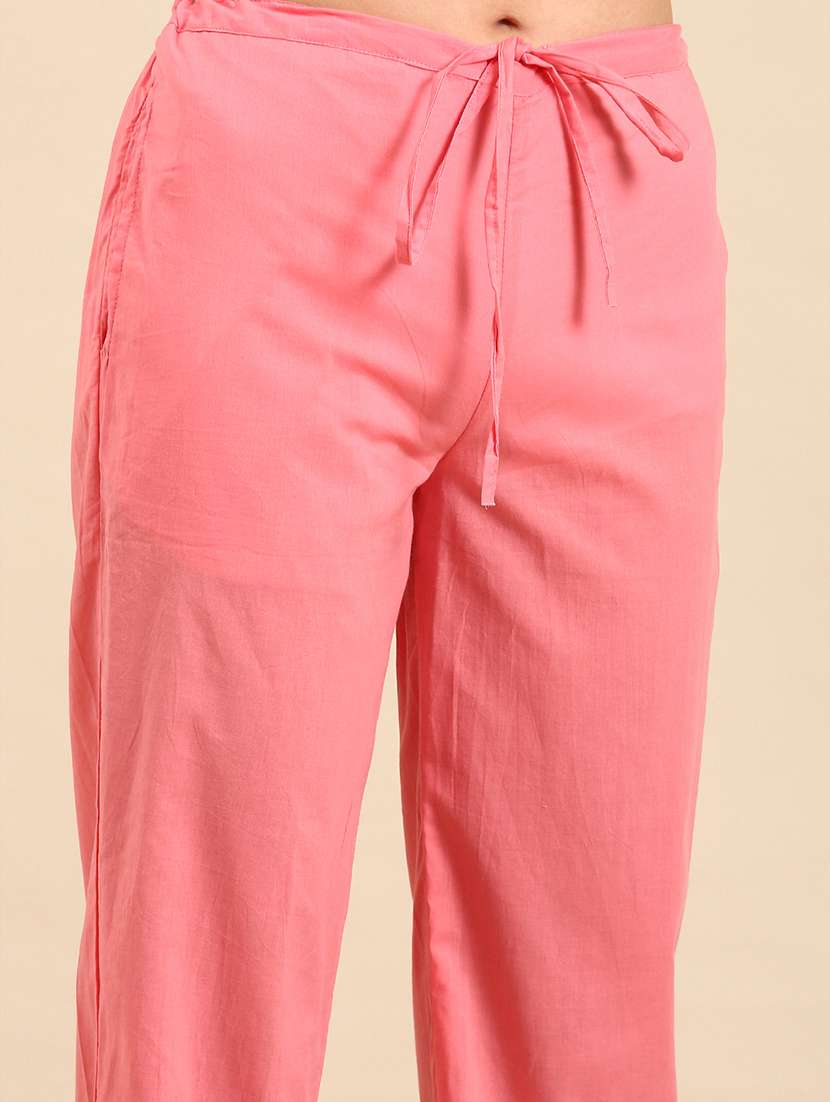 women three quarter sleeve kurta pant with dupatta set - 21550299 -  Standard Image - 5