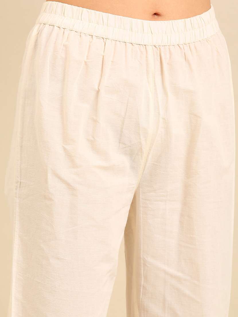 women grey printed kurta pant set  - 21550316 -  Standard Image - 5