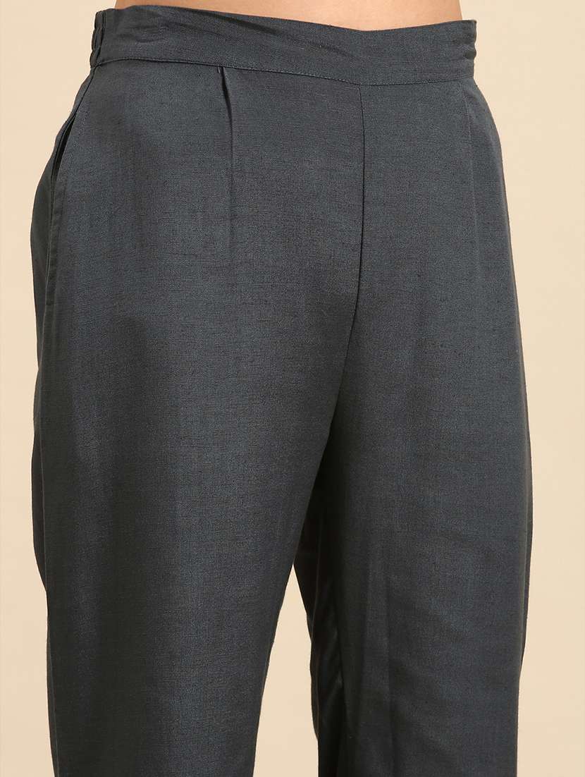 women gorta work kurta pant set with dupatta - 21550330 -  Standard Image - 5