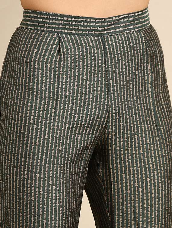 women three quarter sleeve kurta pant with dupatta set - 21550334 -  Standard Image - 5