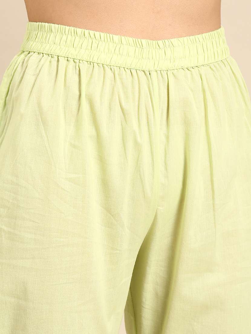 women three quarter sleeve kurta pant with dupatta set - 21550340 -  Standard Image - 5