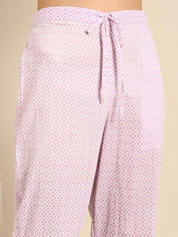 women three quarter sleeve kurta pant with dupatta set - 21550341 -  Standard Image - 5