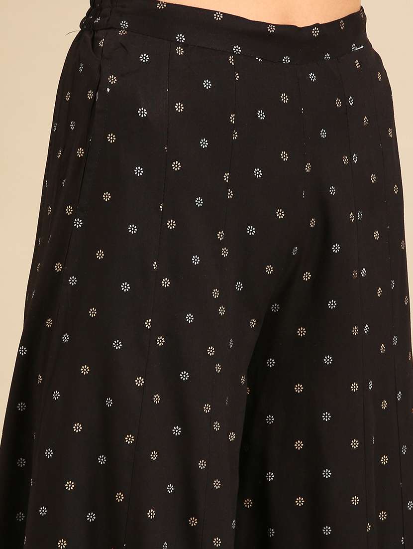 women grey printed kurta palazzo with dupatta set - 21550371 -  Standard Image - 5