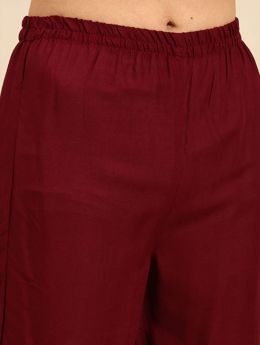 women three quarter sleeve kurta pant with dupatta set - 21550390 -  Standard Image - 5