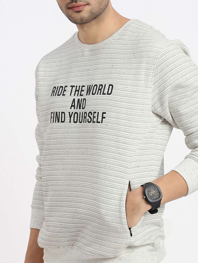 Men Chest Print Long Sleeve Sweatshirt - 21550441 -  Standard Image - 5