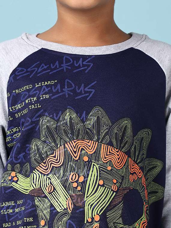 boys front print long sleeve sweatshirts - 21550479 -  Standard Image - 5