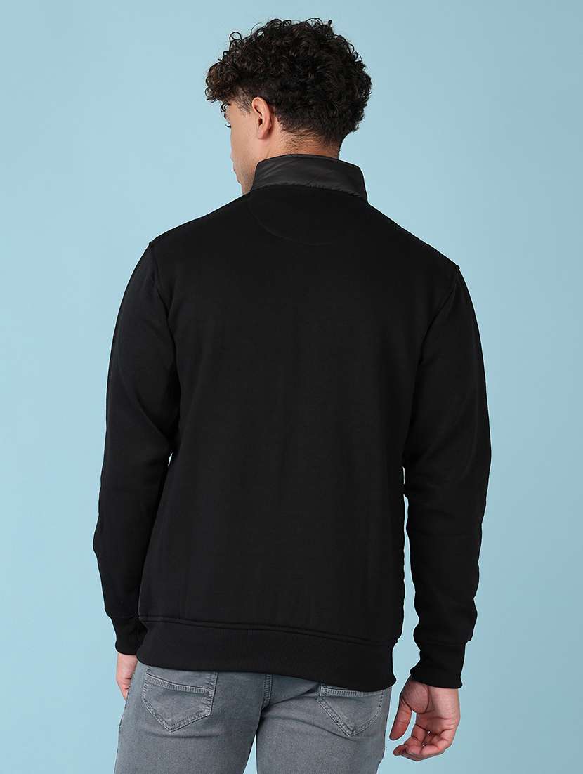 men long sleeves solid quilted jacket - 21550492 -  Standard Image - 3