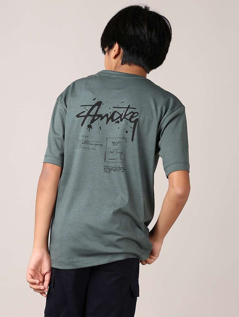 boys front print short sleeve t-shirt - 21550528 -  Standard Image - 3