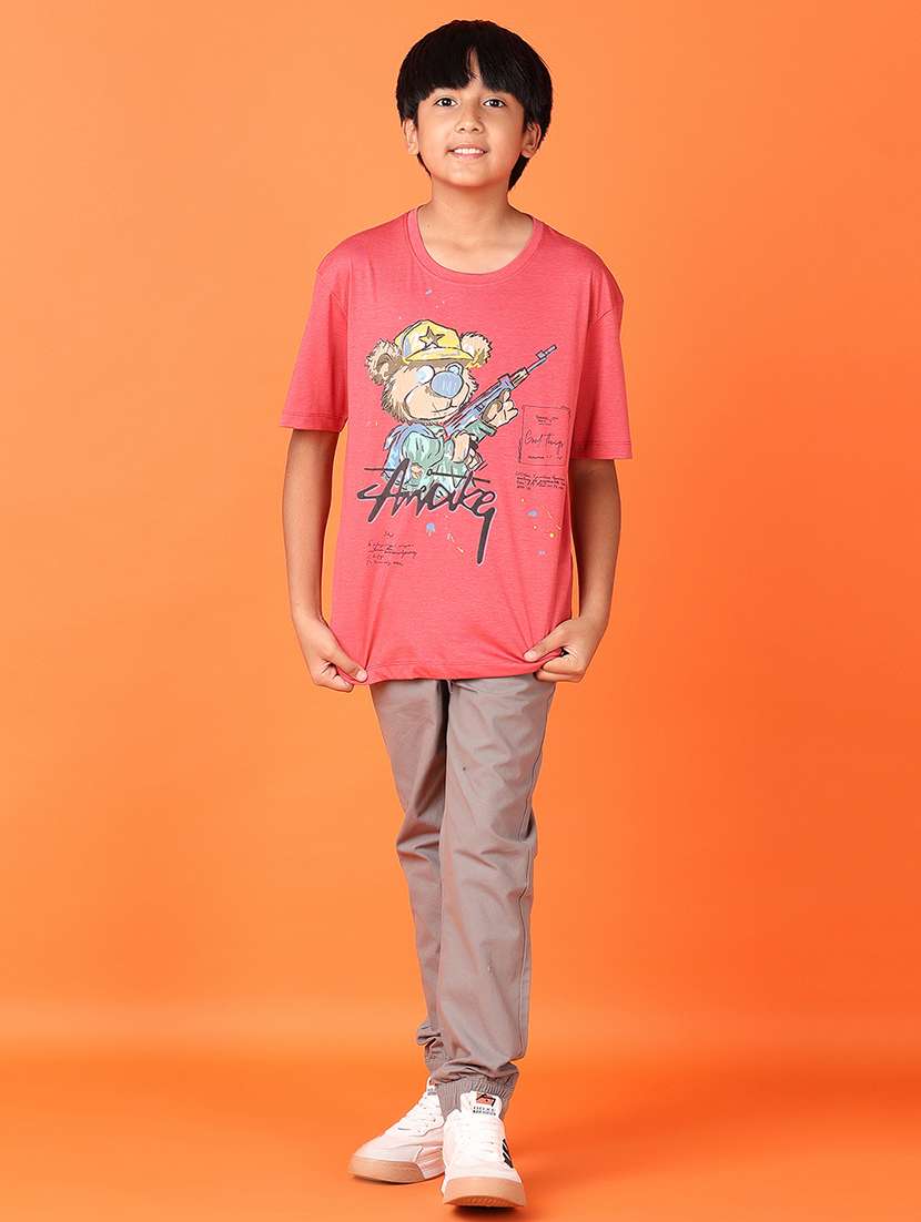 boys short sleeves front & back print t-shirt - 21550531 -  Standard Image - 3