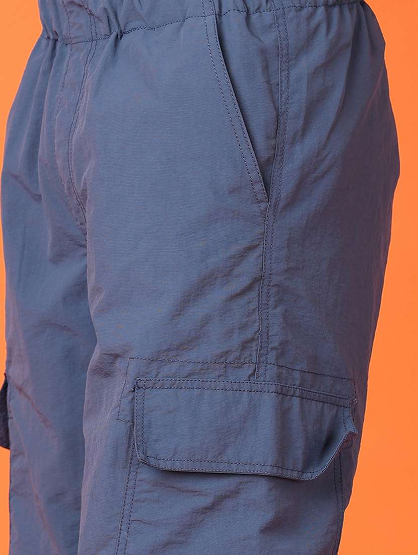 boys blue solid full length jogger - 21550537 -  Standard Image - 5