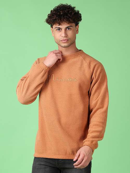 men chest print round neck regular fit sweatshirt - 21550559 -  Standard Image - 0