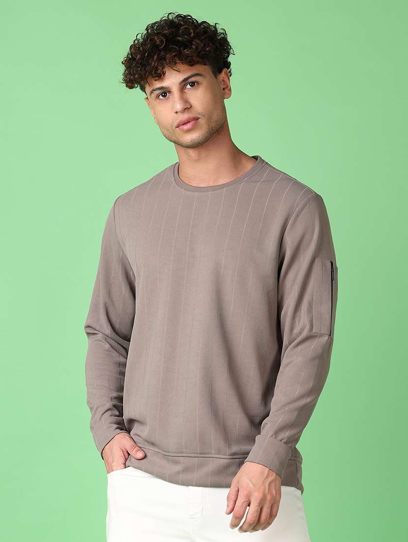 men long sleeves plain t-shirt