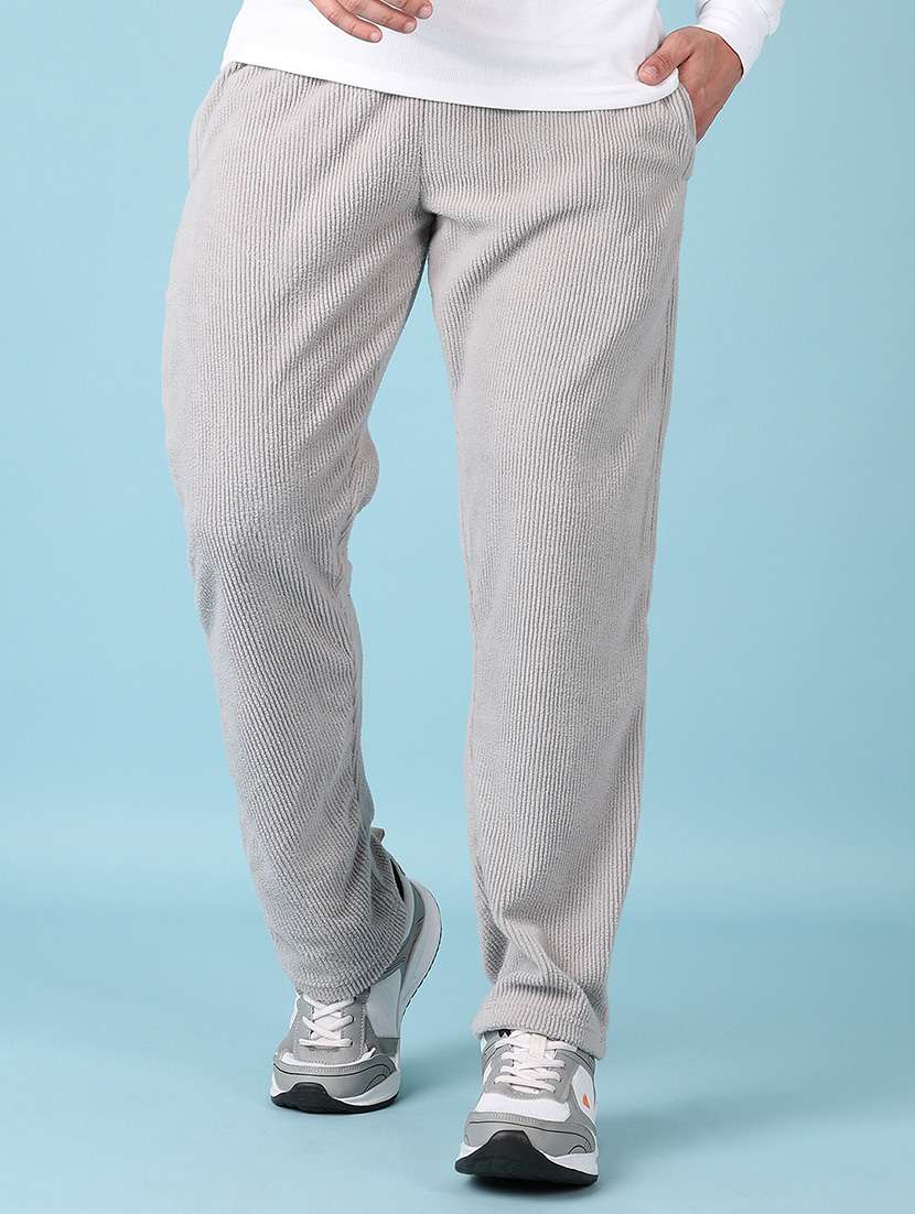 men solid regular fit pyjama