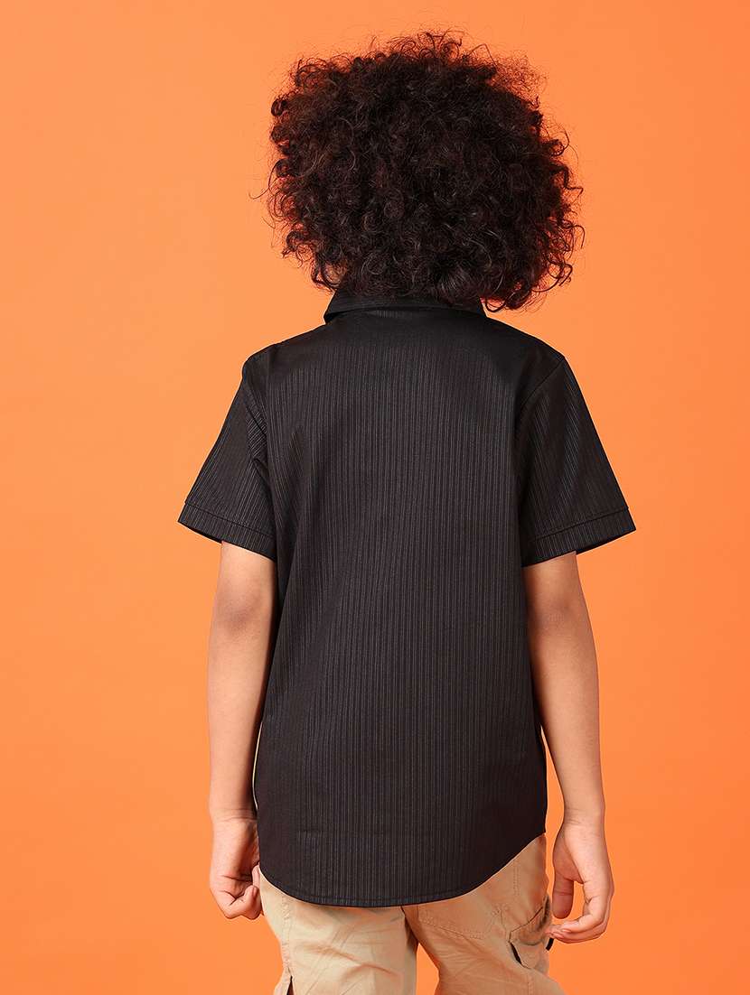 boys short sleeves striped shirt - 21550625 - Standard Image - 3