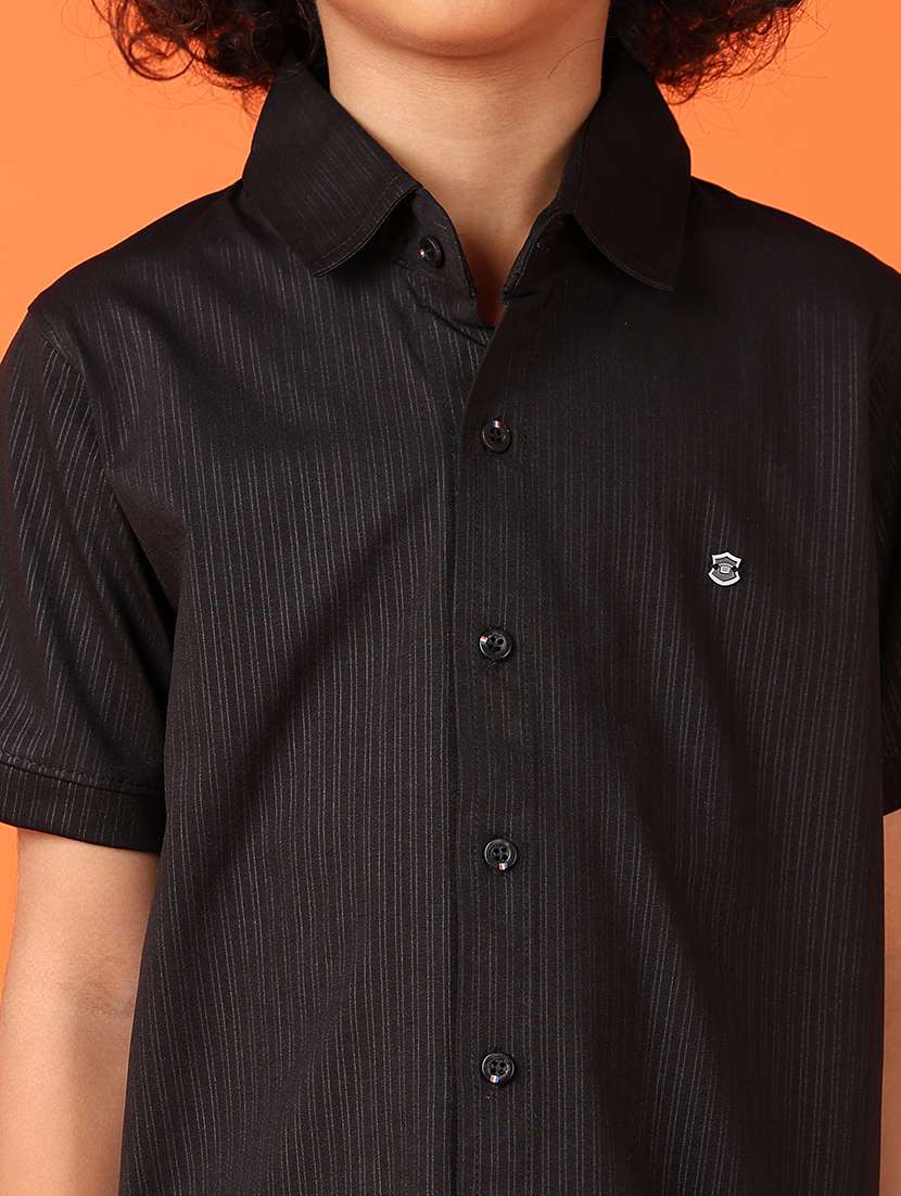 boys short sleeves striped shirt - 21550625 - Standard Image - 5