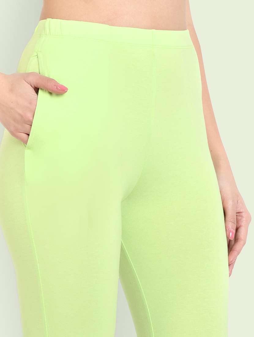 women solid ankle length leggings - 21550960 -  Standard Image - 5