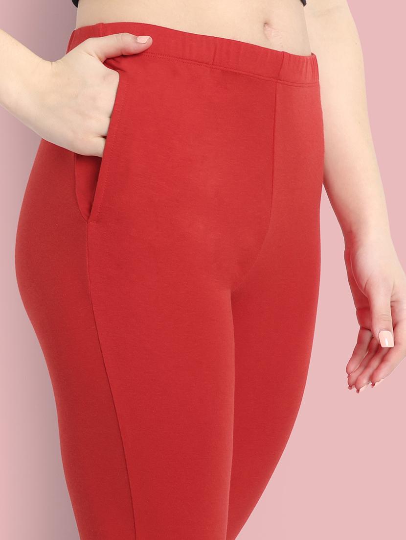 women solid ankle length leggings - 21550979 - Standard Image - 5