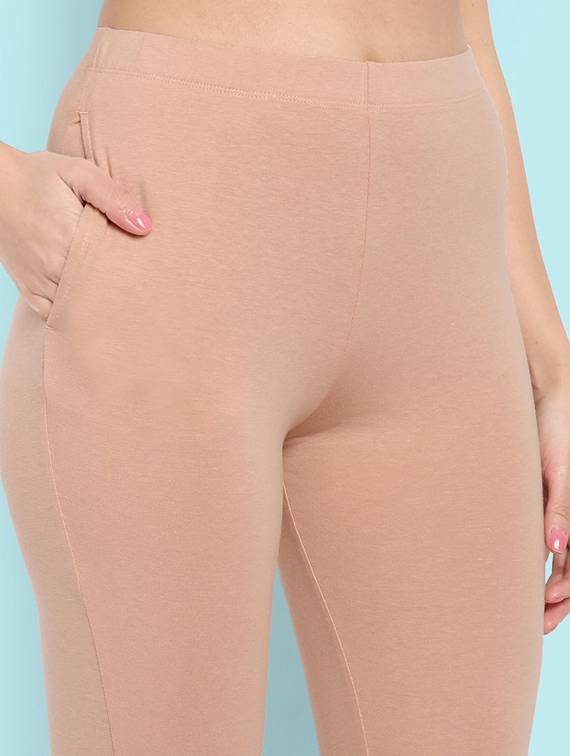 women solid ankle length leggings - 21550986 - Standard Image - 5