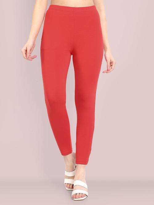 women solid ankle length leggings - 21550994 -  Standard Image - 0