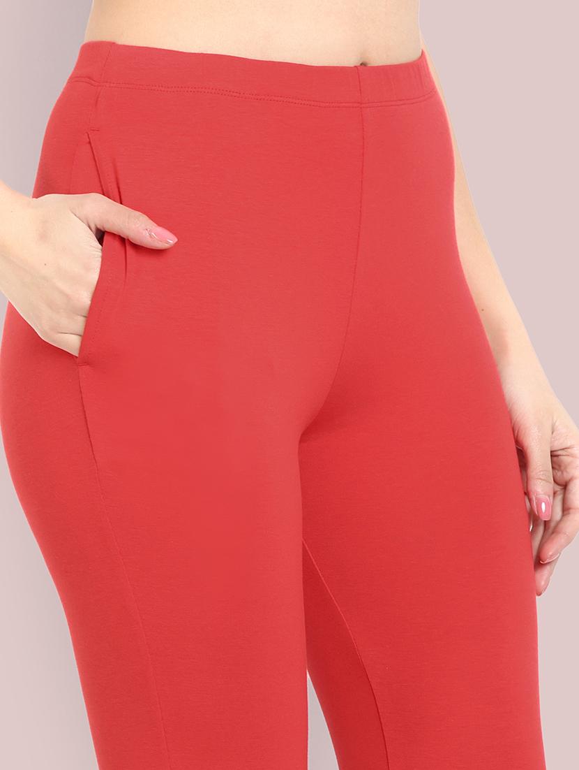women solid ankle length leggings - 21550994 - Standard Image - 5