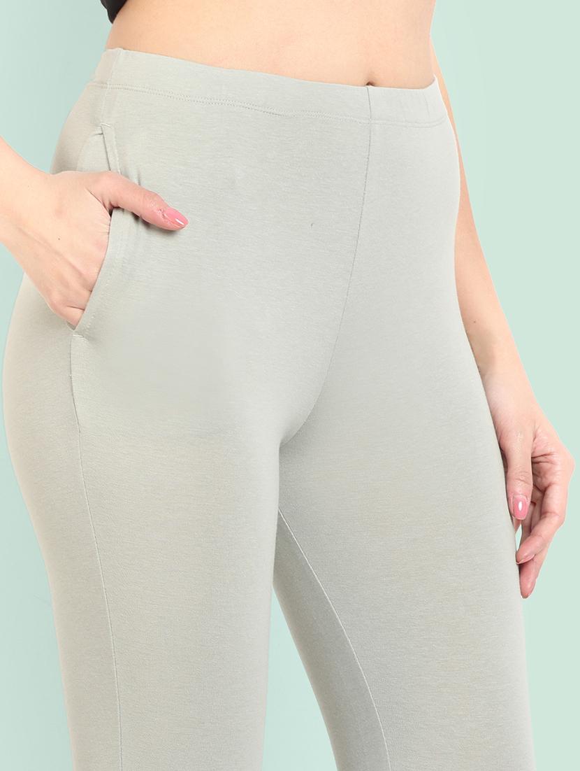 women solid ankle length leggings - 21550999 - Standard Image - 5