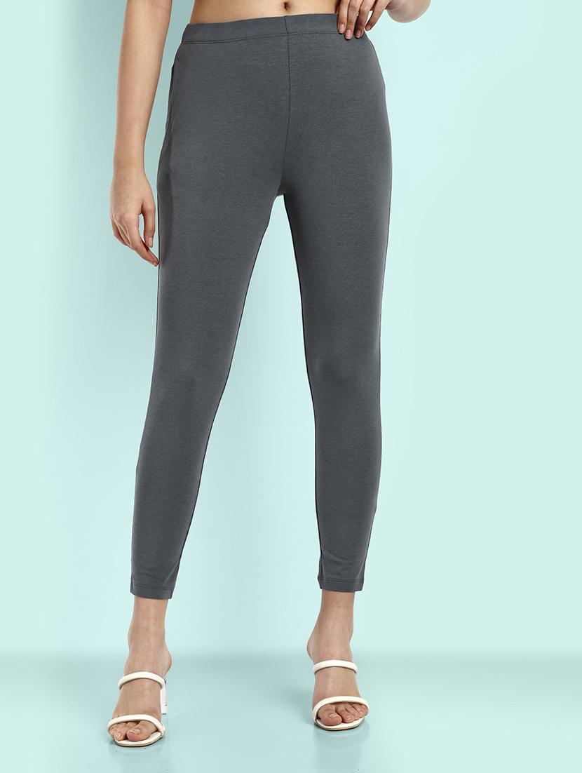 women solid ankle length leggings - 21551000 - Zoom Image - 0