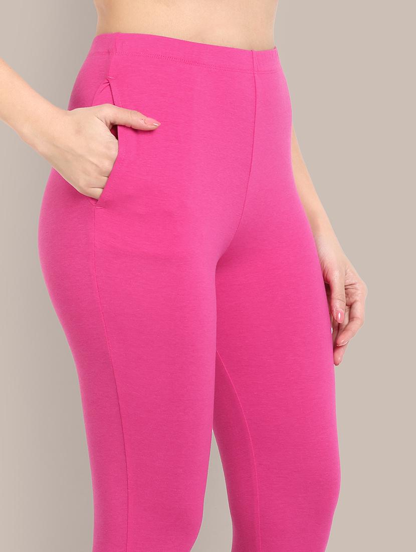women solid ankle length leggings - 21551001 - Standard Image - 5