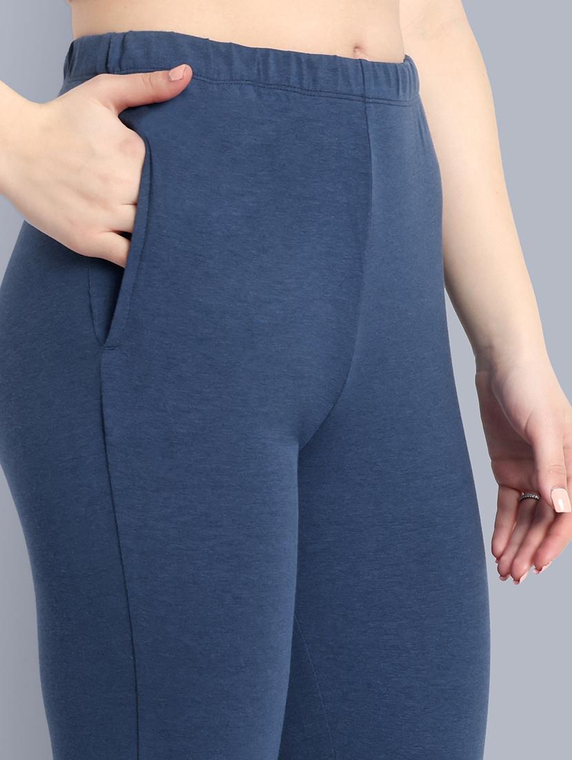 women solid ankle length leggings - 21551015 - Standard Image - 5
