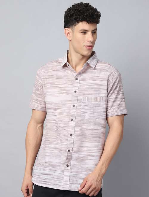 men self design short sleeve casual shirt - 21551123 -  Standard Image - 0