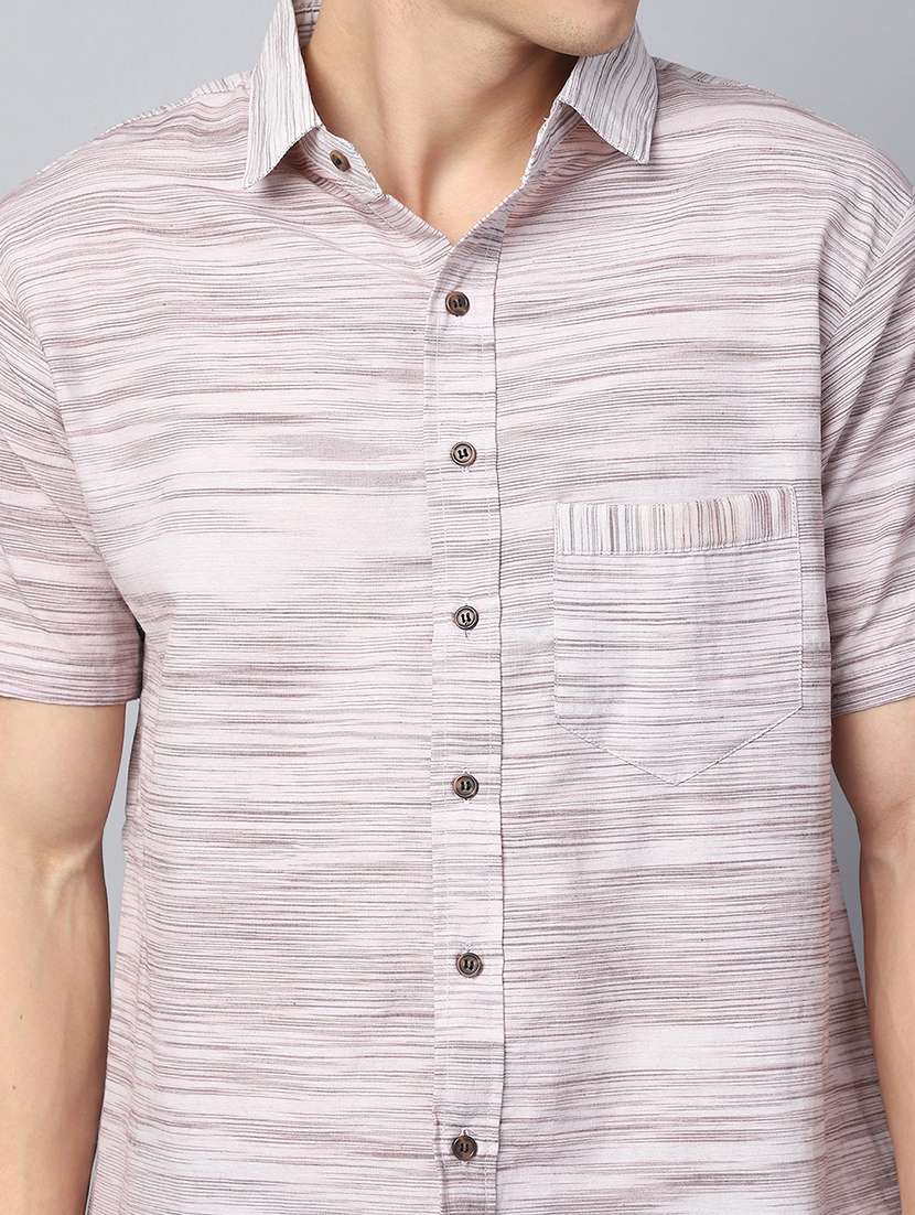 men self design short sleeve casual shirt - 21551123 -  Standard Image - 5