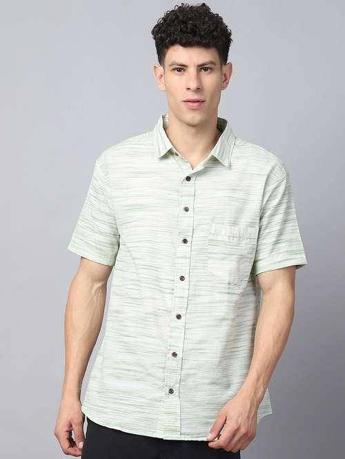 men self design short sleeve casual shirt - 21551124 -  Standard Image - 0