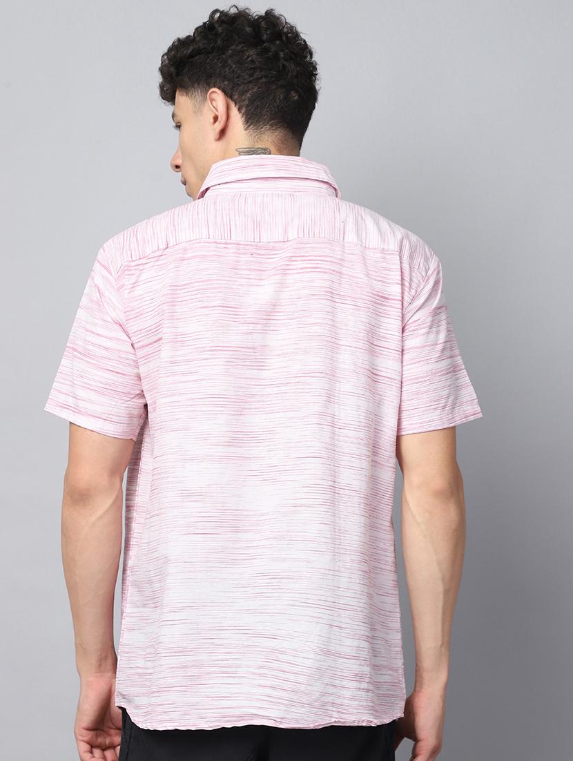 men self design short sleeve casual shirt - 21551126 - Standard Image - 3