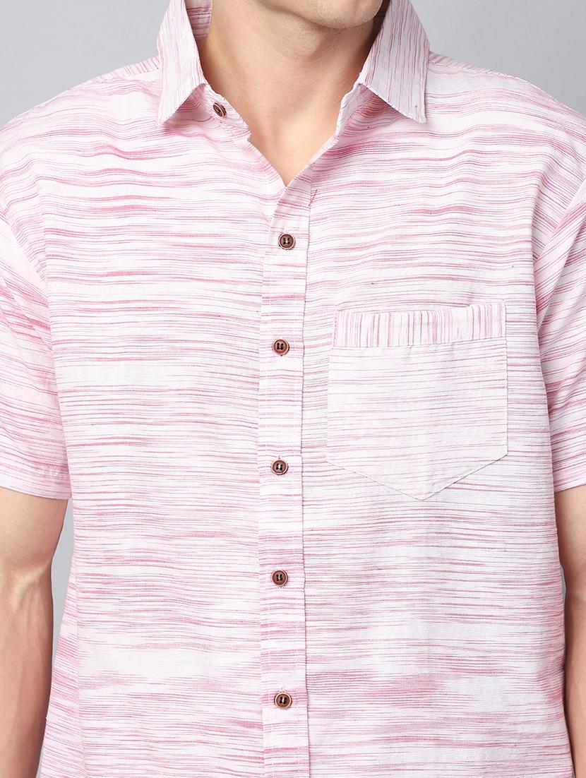 men self design short sleeve casual shirt - 21551126 - Standard Image - 5