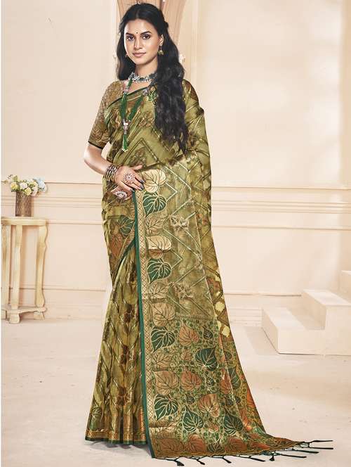 women self design banarasi saree with blouse - 21551178 - Standard Image - 0