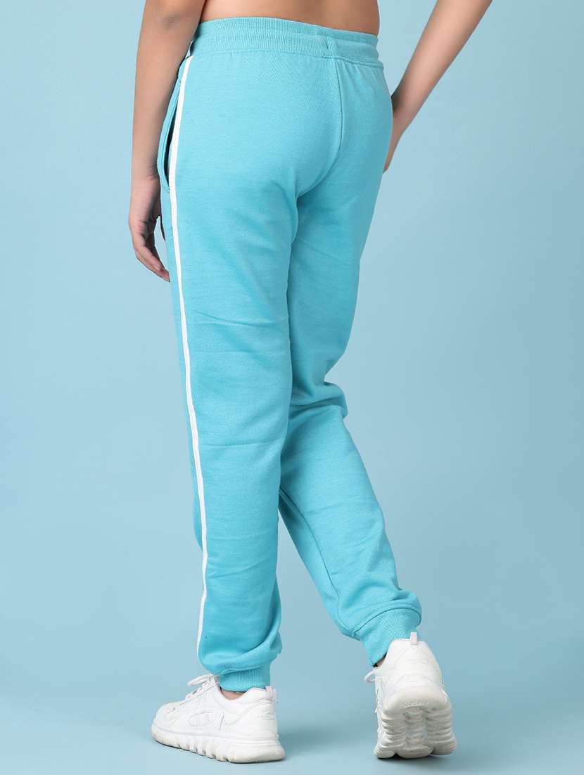 girls light blue solid jogger - 21551467 -  Standard Image - 3