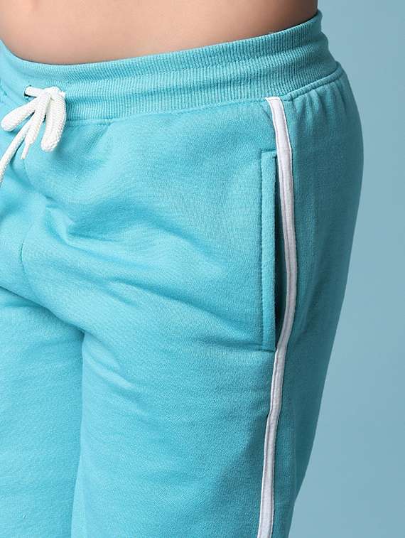 girls light blue solid jogger - 21551467 -  Standard Image - 5