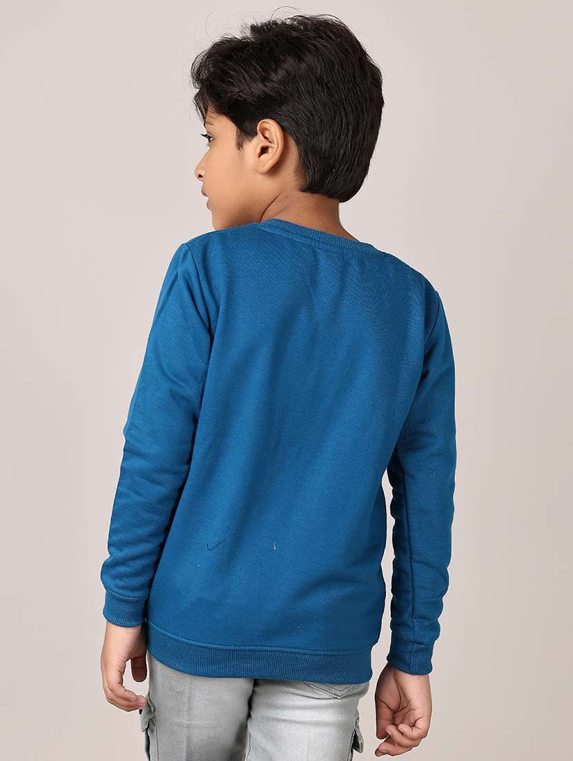 boys front print long sleeve sweatshirts - 21551471 -  Standard Image - 3