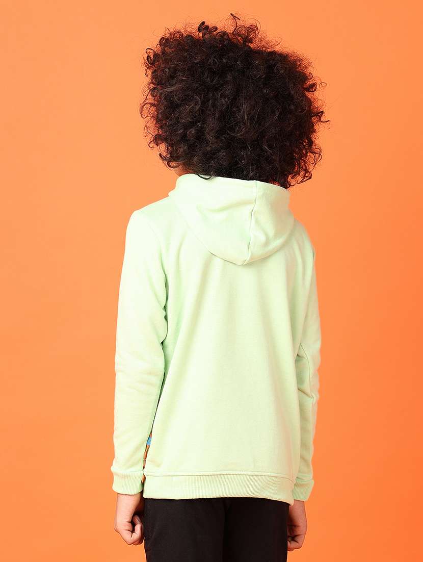 boys front print hooded sweatshirt - 21551485 -  Standard Image - 3