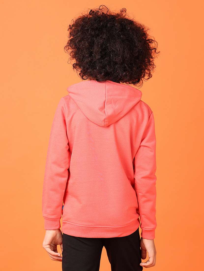 boys front print hooded sweatshirt - 21551486 -  Standard Image - 3