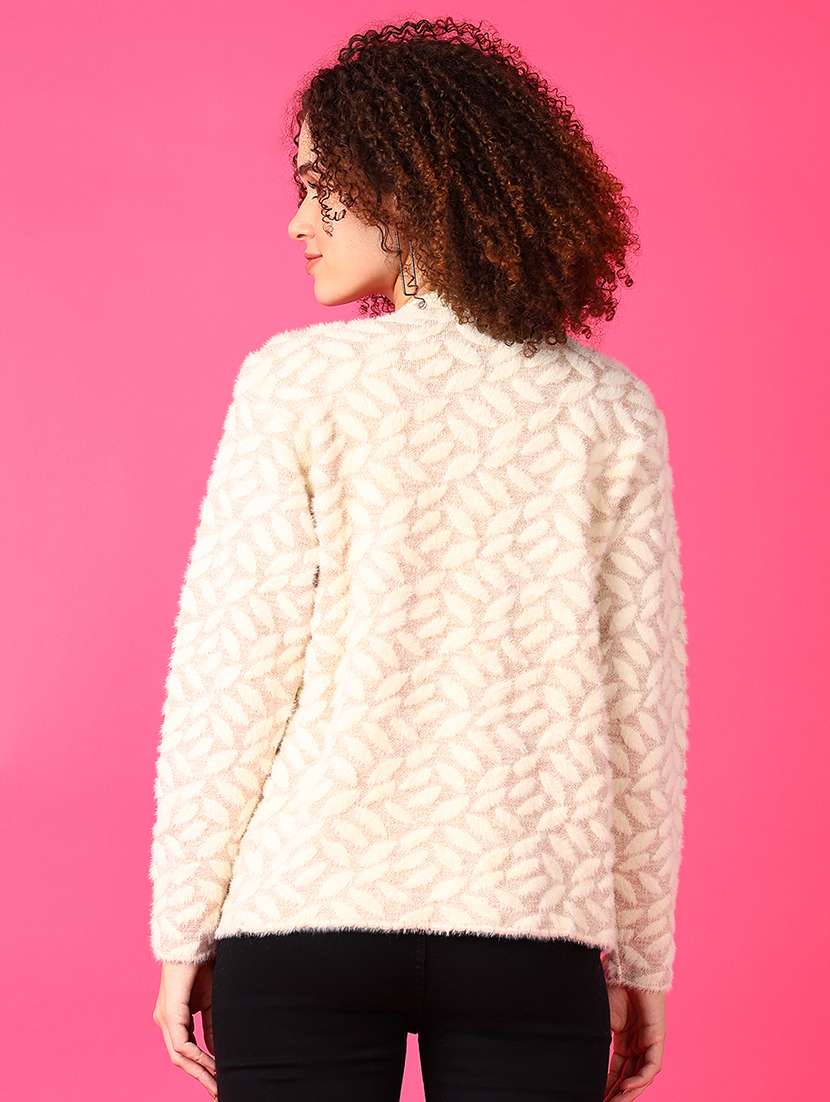 women selg designed long sleeves cardigan - 21551510 -  Standard Image - 3