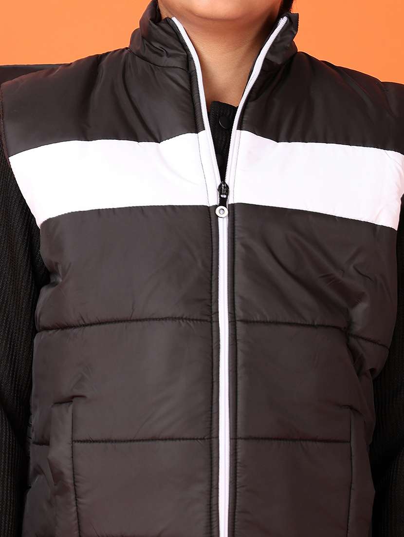 boys color block sleeveless hooded bomber jacket - 21551543 -  Standard Image - 5