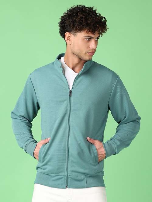 men long sleeves solid casual jacket - 21551555 -  Standard Image - 0
