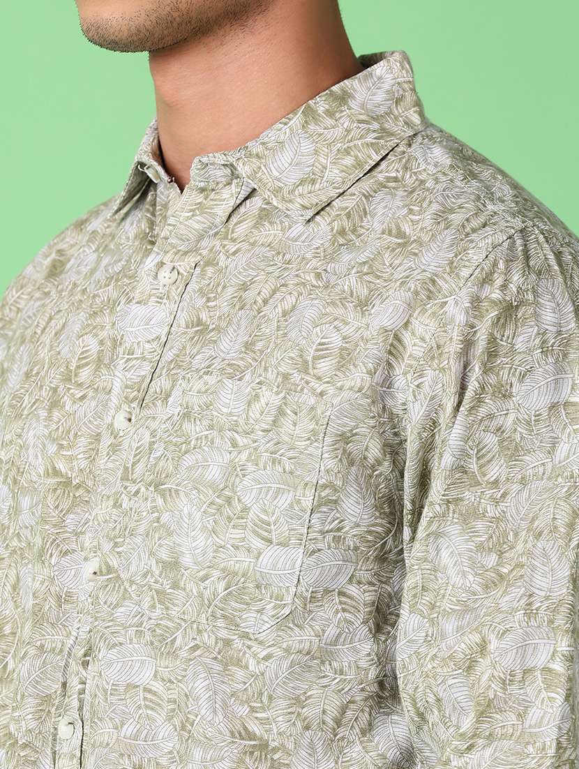 men long sleeves printed casual shirt - 21551561 -  Standard Image - 5