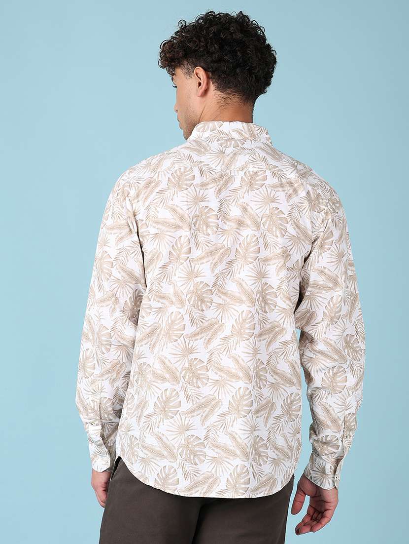 men long sleeves printed casual shirt - 21551562 -  Standard Image - 3