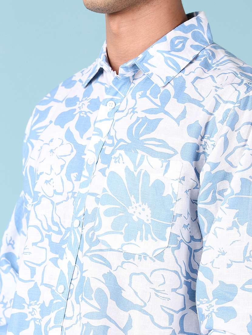 men long sleeves printed casual shirt - 21551563 -  Standard Image - 5