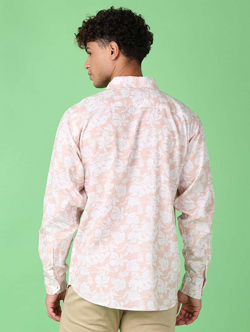 men long sleeves printed casual shirt - 21551565 -  Standard Image - 3