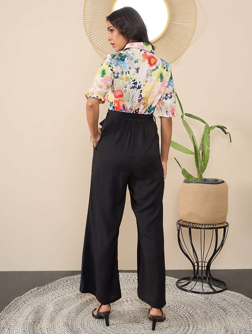 women printed collared jumpsuit - 21551901 -  Standard Image - 3