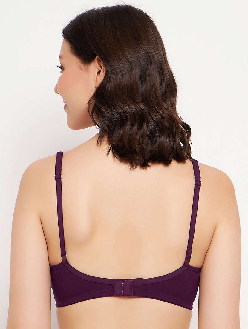 women solid non wired t-shirt bra - 21552078 -  Standard Image - 3